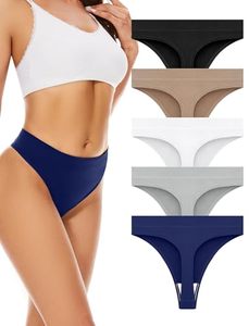 Culottes Bikini Taille Basse Respirantes en Coton Tricoté Solide Brodé avec Logo à la Taille pour Femmes – Style Hipster Tendance - Product Image 1