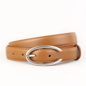 Casual Cow Hide Leather <b>Belt</b> for <b>Men</b> with Steel <b>Buckle</b> 35MM Width and Custom Logo - Product Image 3