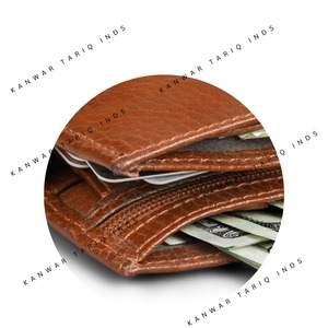 Sac en cuir véritable pour ordinateur portable Trendy Waterproof Quality Vintage Style Short Slim Bifold Real Leather Wallet - Product Image 3