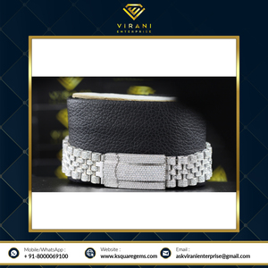 Haute Qualité Automatique De Luxe En Acier Inoxydable Montre VVS Clarté Diamant 40mm ODM Business Supply Indien Nouvelle Pièce De Bande Dessinée - Product Image 4