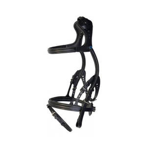 Bride de cheval en cuir fantaisie avec forme anatomique et bride de cheval en cuir réglable rembourrée en gros en cuir véritable - Product Image 4