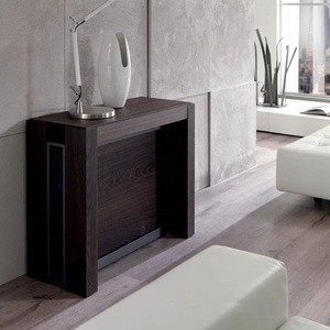Nordic Modern Solid <strong>Wood</strong> Extendable <strong>Foldable</strong> Invisible Dining Room <strong>Table</strong> Chair Set Rectangular Space Saving Dining <strong>Table</strong> - Product Image 1
