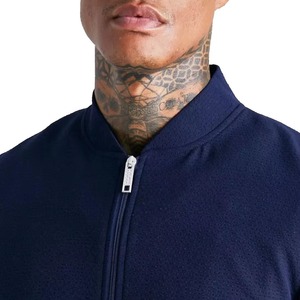 แจ็กเก็ตบอมเบอร์เข้ารูปแฟชั่นสีทึบลำลองสำหรับฤดูใบไม้ผลิฤดูใบไม้ร่วงเสื้อคลุมกันหนาวสำหรับผู้ชายแจ็คเก็ตเบสบอลมาใหม่ - Product Image 5