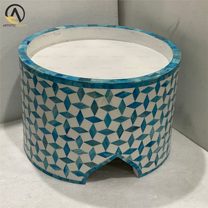 Handmade Bone Inlay Design Wood Cake Serving Stand Trending Decorative Cake <b>Tools</b> - Product Image 3