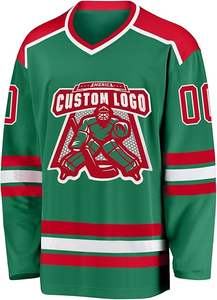 Uniforme de hockey sobre hielo con logotipo personalizado más popular para adultos Conjuntos de talla grande Diseñe su propio estilo 100% Poliéster Secado rápido Transpirable - Product Image 3
