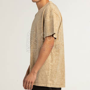 Soldes d'été T-shirt pour homme uni délavé à l'acide Manches courtes Décontracté Tendance Streetwear 100% Coton Tricoté Respirant Séchage rapide Coupe classique - Product Image 6