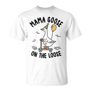 T-shirt promozionale coordinata per la famiglia per il compleanno di Mama Goose on the Loose - Product Image 1