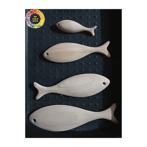 Poisson en bois authentique, magnifique poisson en bois vietnamien, poisson en bois unique, fabriqué pour les acheteurs en gros à des prix de gros incroyables - Product Image 1