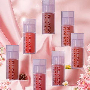 Black Rouge Coréen Double Layer Over Velvet Formule Gel DL13 Jujube Gothique Maquillage Gloss à Lèvres Pigmenté Hydratant Longue Tenue - Product Image 2