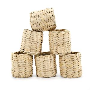 ของตกแต่งโต๊ะอาหารเทศกาลคริสต์มาส แหวนผ้าเช็ดปากจากผักตบชวา ราคาดีจากโรงงาน - Product Image 3