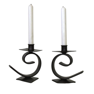 Juego de 2 Portavelas de Hierro Negro para Decoración de Mesa en Hogar y Bodas, Portavelas Duraderos - Product Image 6