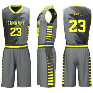 Maillot de basket-ball 100% polyester personnalisé et short imprimé ensemble d'uniformes d'équipe de sport - Product Image 2