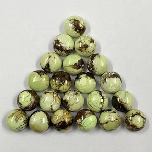 หินเลมอนคริโซเพรสทรงกลมเรียบ8มม. อัญมณีหลวมอัญมณีแท้ขายดีที่สุดจากผู้ผลิตทั่วไป - Product Image 3