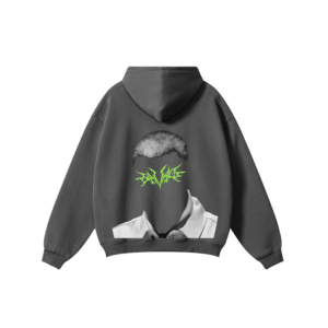 Sudaderas con capucha personalizadas para hombre, cuello levantado con bordado en 3D y logotipo de serigrafía, Sudadera con capucha de tallas de temporada de otoño - Product Image 2