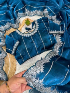 Nieuwe Aankomst Nieuwste Designer Outfit Moderne Stijl Puur Zacht Zimmy Choo Zijde <span class=keywords><strong>Saree</strong></span> Met 3 Mm Sequentie Borduurwerk Te Koop