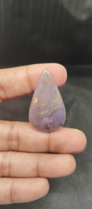 Cabochons d'améthyste dendrite 100% naturels de haute qualité, dos plat lisse, pierres précieuses bleues de 5 à 8 mm pour la fabrication de bijoux - Product Image 6