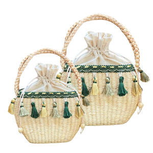 Bolso de Mano de Jacinto de Agua de Estilo Minimalista, Diseño de Moda Sostenible con Forro de Algodón y Dos Asas Personalizable - Product Image 1