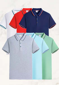 Camiseta Casual de Manga Corta para Hombre, 100% Algodón, Súper Suave, Tejido de Punto, Personalizable, Teñido Liso, Anti-Pilling, 180g - Product Image 6