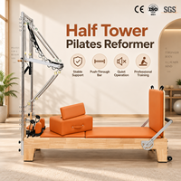 Tour de Pilates professionnelle en bois d'érable avec demi-trapèze - Équipement portable de fitness et de bien-être