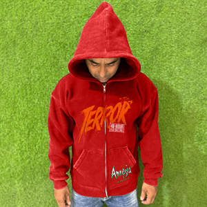 Custom Logo Zipper Pullover <b>Hoodies</b> <b>for</b> <b>Men</b> 100% Cotton Winter Thick Fleece Casual Streetwear Gym Workout Fashion <b>Plain</b> Dyed - Product Image 1