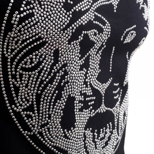 Lo último en Personalizar Logo Rhinestone Impreso Camisetas Mujeres Hombres Venta al por mayor Camiseta Disponible en todos los tamaños Camisetas para hombres - Product Image 2