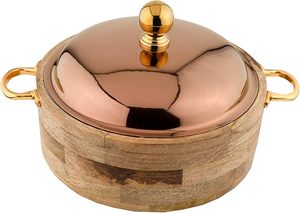 Boîte à roti multifonction en bois massif de qualité supérieure, fabriquée à la main, avec couvercle supérieur pour la conservation de la fraîcheur, design moderne, idéale pour la cuisine, prix abordable - Product Image 2