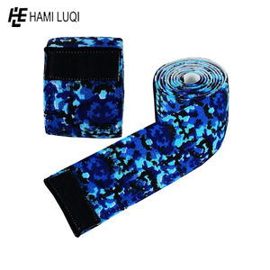 Gym-Ready <b>Knee</b> <b>Wrap</b> - Elastic Support for Weightlifting and Powerlifting | Cotton Blend Material for Comfortable Workout Session - Product Image 5