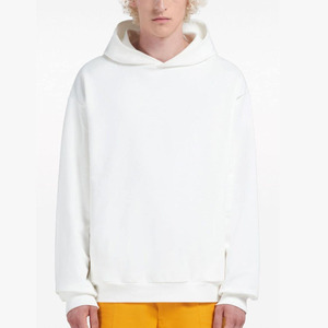 Sweats à capuche pour hommes Streetwear avec logo personnalisé pulls en coton épais à épaules tombantes pulls oversize sweats à capuche pour hommes - Product Image 2
