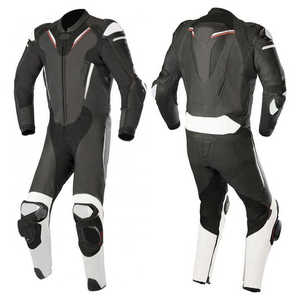 Personnalisable 100% cuir de vachette combinaison de moto confortable respirant imperméable et coupe-vent protéger l'équipement de corps - Product Image 3