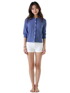 Cárdigan de Mujer para Otoño/Invierno, Cuello en V, 100% Algodón, Transpirable, Corte Holgado, Tallas Grandes, Logotipo Frontal, Manga Larga, Precio al por Mayor - Product Image 6