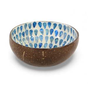 Cuenco Decorativo de Estilo Bohemio, Hecho a Mano con Laca y Incrustaciones de Concha Natural de Nácar, Ecológico, Origen Vietnam, para el Hogar - Product Image 1