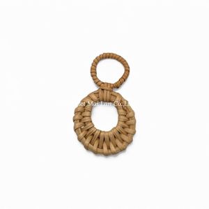 Abalorio Artesanal de Ratán, Pieza de Joyería Tejida Natural Hecha a Mano para Hacer Pendientes y Collares - Product Image 3