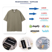 Conjunto de Camiseta y Pantalones Cortos Casuales de Dos Piezas para Hombre, Invierno 2025, Lavado Ácido, Ecológico, 100% Algodón Velour, Logotipo Personalizado en 3D