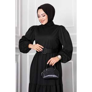 Vestido Beliz Belted Hijab Negro - Product Image 4