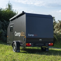 Caravane de voyage moderne tout-terrain légère et imperméable pour le camping