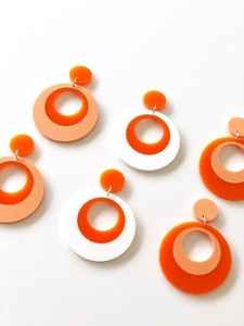 Pendientes de gota de madera y resina de moda de alta calidad, accesorio de moda de Color personalizado para mujeres para bodas - Product Image 4