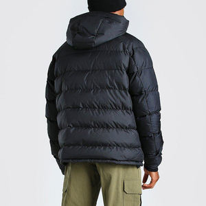 Chaqueta Acolchada Ligera de Último Diseño con Cuello Alto y Logotipo Frontal, Chaqueta Acolchada de Invierno Personalizada Resistente al Agua para Hombre - Product Image 3