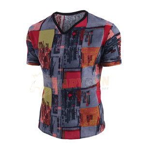 Camiseta de hombre ajustada sublimada personalizada de alta calidad Personalización de color sólido para hombres - Product Image 5