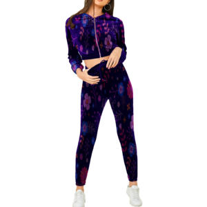 Conjunto de Verano 2026 de 2 Piezas para Mujer: Top Corto y Pantalones Cortos de Terciopelo 100% Algodón - Product Image 5