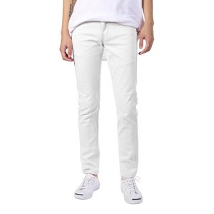 กางเกงยีนส์ผู้ชายวินเทจสีขาวลำลองผ้ายืดเข้ารูประบายอากาศได้ดีปักกลางฤดูร้อน - Product Image 2