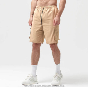 Ropa de trabajo para hombre, pantalones cortos informales de trabajo con 4 bolsillos, transpirables, ligeros, con cordón en la cintura, pantalones cortos Cargo para hombre, pantalones cortos de trabajo - Product Image 6