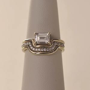 แหวนเพชรหมั้นสีทอง18K สำหรับผู้หญิงดีไซน์แฟชั่น - Product Image 6