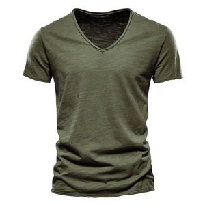 T-shirt GSM lourd fabriqué en usine Hip Hop Direct Design personnalisé 100% coton col rond unisexe porter T-shirt de mode - Product Image 6