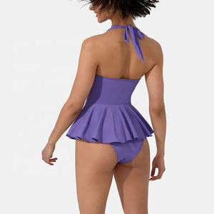 Maillots de bain de fitness tendance de haute qualité, logo personnalisé, maillots de bain une pièce pour femmes - Product Image 5