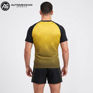 Uniforme de rugby prémium para hombre, ropa deportiva personalizada por sublimación, jersey de rugby ligero y transpirable y pantalones cortos deportivos. - Product Image 4
