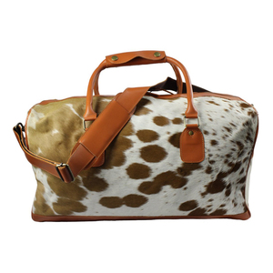 Top sac polochon en cuir de vachette voyage mode occidentale pour hommes et sacs de selle pliables sac de sport en cuir multifonctionnel - Product Image 1