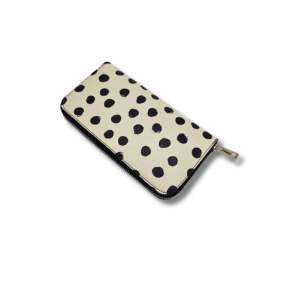 Portafoglio Lungo Strutturato in Vera Pelle Italiana con Chiusura a Cerniera, Multifunzionale, da Donna, Art. 26DOT01 - Product Image 2