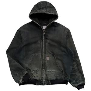 Sudaderas con cremallera para hombre de alta calidad 100% algodón de gran tamaño logotipo personalizado impreso técnica de lavado ácido para uso en invierno precio barato - Product Image 5