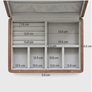 Wood Jewelry <b>Box</b> Dustproof Storage Organizer For Necklaces <b>Earrings</b> Bracelets - Product Image 2