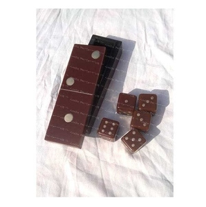 Dados de Ludo de madera duraderos para niños y adultos, juego de mesa clásico hecho a mano suave Natural para juegos diarios de hermanos, diversión - Product Image 2